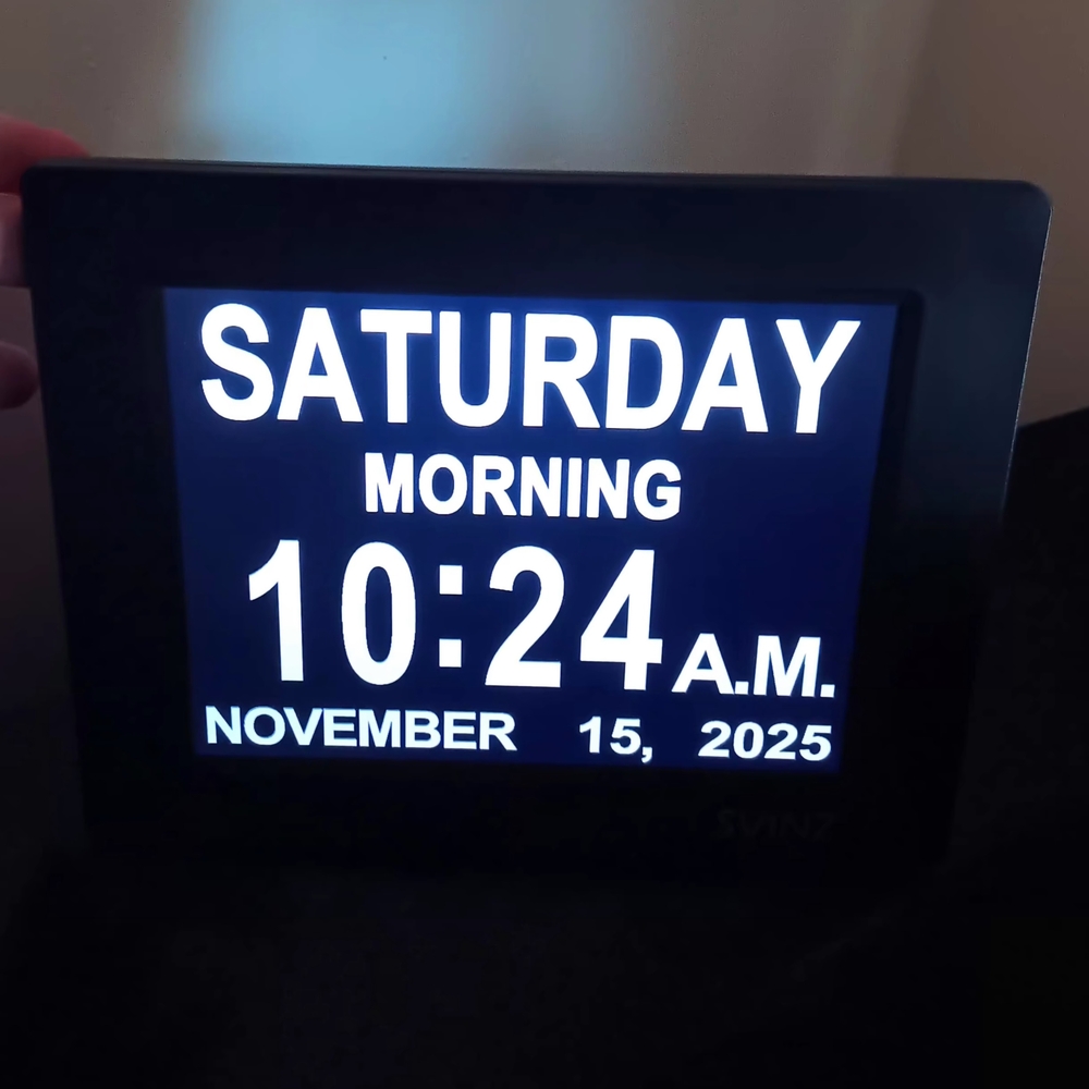 Digital Day Clock with Large Display